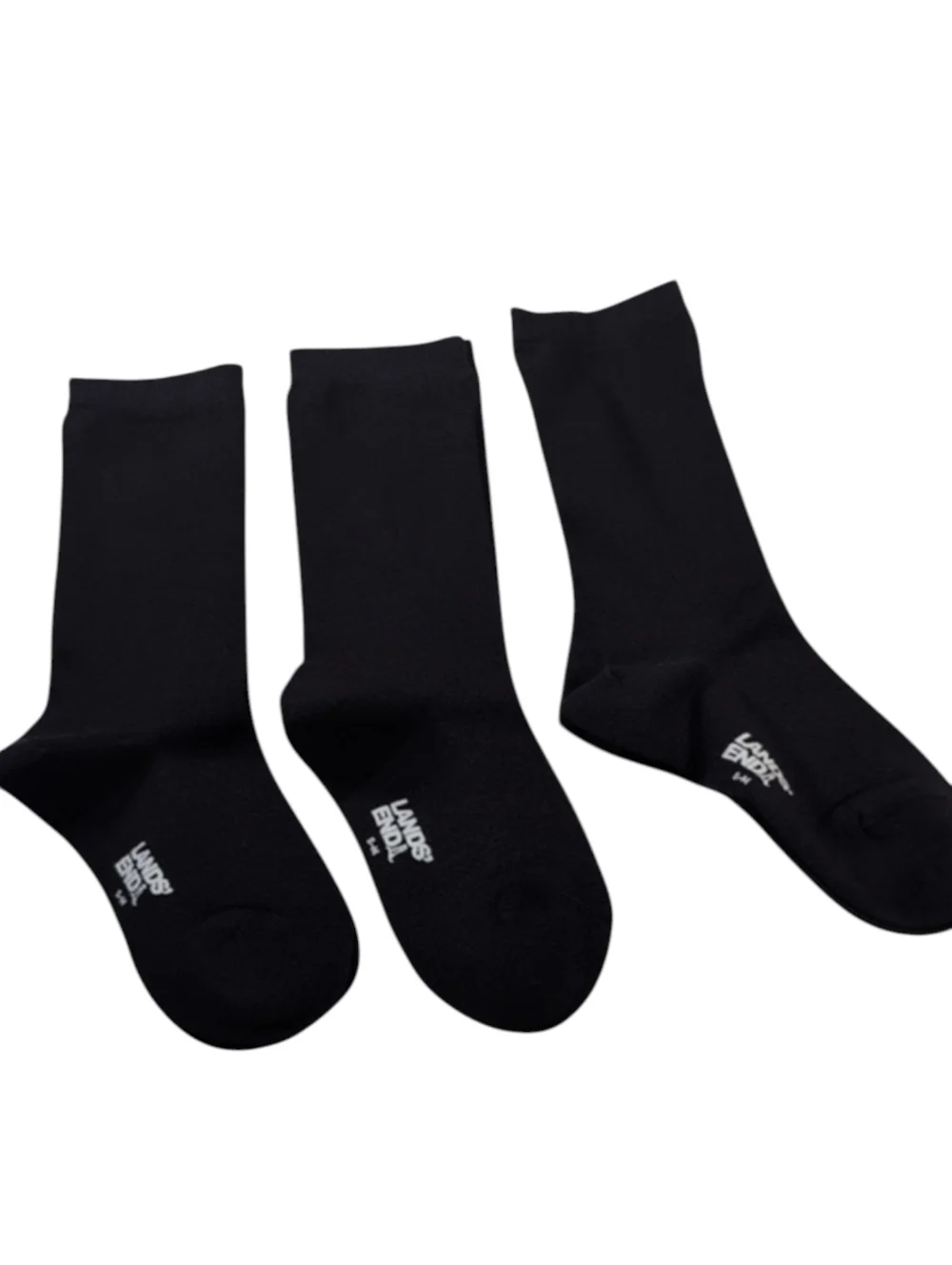 Lands End Kids True Navy Socks 3 Pack Kids Size S-M